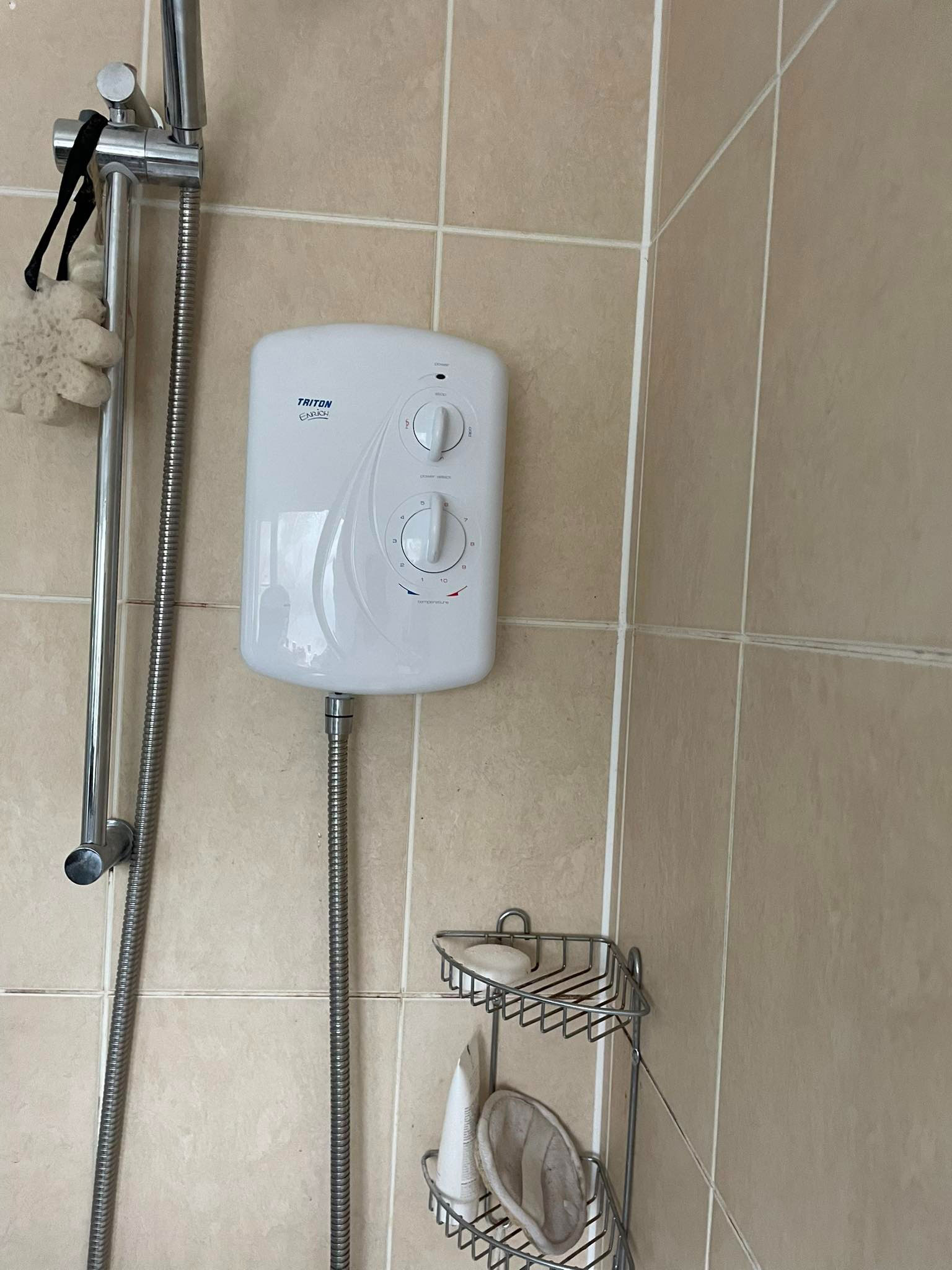 shower controls fitted